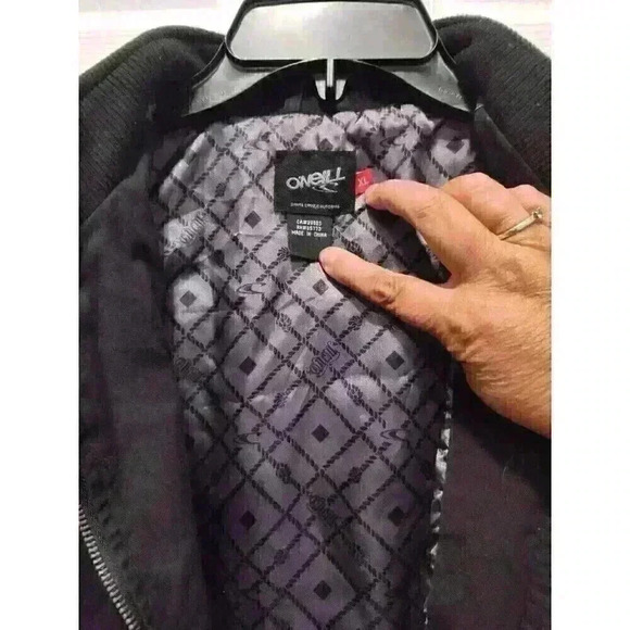 Vintage Y2K O’Neill Black Full Zip Jacket Lined Outdoor Skate‎ Mens XL EUC! - Picture 8 of 12